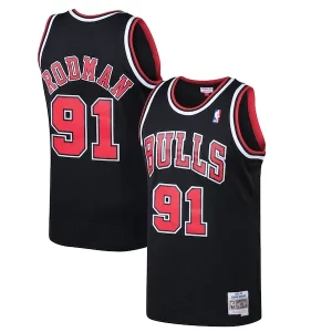 Dennis Rodman Chicago Bulls 1997/98 Hardwood Classics Swingman Jersey Classique Black
