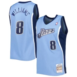 Deron Luxueux Williams Utah Jazz 2001/02 Hardwood Classics Swingman Jersey Blue