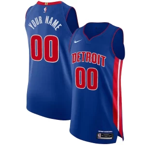Detroit Pistons Nike Authentic Custom Notable Jersey Blue Icon Edition