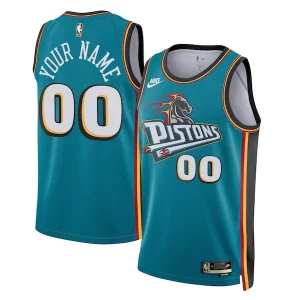 Detroit Pistons Nike Unisex 2022/23 Custom Swingman Stylish Jersey Classic Edition Teal