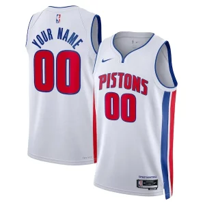 Detroit Pistons Nike Unisex Swingman Custom Jersey Classique White Association Edition