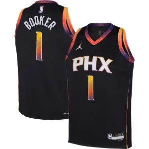 Devin Booker Phoenix Suns Jordan Brand Youth Swingman Jersey Statement Edition Black Haut de gamme