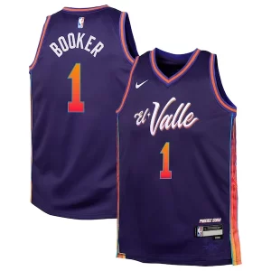 Devin Booker Phoenix Suns Nike Youth Swingman Replica Jersey City Edition Éclatant Purple