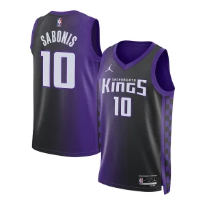Domantas Sabonis Sacramento Kings Jordan Brand Unisex Swingman Jersey Incontournable Statement Edition Purple