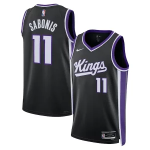 Domantas Sabonis Sacramento Kings Nike Unisex Swingman Player Jersey Icon Moderne Edition Black