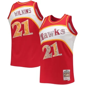 Dominique Wilkins Atlanta Hawks 1986/87 Hardwood Luxueux Classics NBA 75th Anniversary Diamond Swingman Jersey Red
