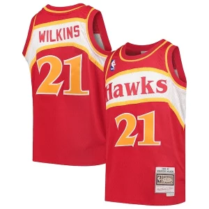 Dominique Wilkins Atlanta Hawks Youth 1986/87 Hardwood Classics Swingman Throwback Jersey Tendance Red