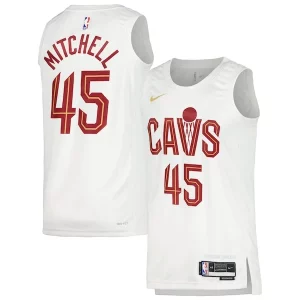 Donovan Mitchell Cleveland Cavaliers Unique Nike Unisex Swingman Jersey Association Edition White/Wine
