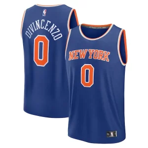 Donte DiVincenzo New York Knicks Fast Break Replica Player Jersey Collectible Icon Edition Royal