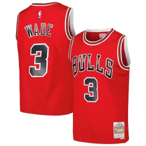 Dwyane Wade Chicago Bulls 2016/17 Refiné Hardwood Classics Swingman Jersey Red