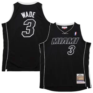 Dwyane Luxueux Wade Miami Heat 2011/12 Hardwood Classics Authentic Jersey Black