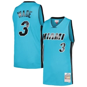 Dwyane Exclusif Wade Miami Heat Hardwood Classics 2005/06 Tropical Swingman Jersey Blue