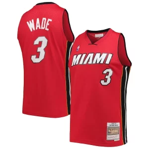 Dwyane Wade Miami Heat Hardwood Classics Sophistiqué Swingman Jersey Red