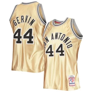 George Gervin San Antonio Spurs 75th Anniversary 1977/78 Hardwood Classics Splendide Swingman Jersey Gold
