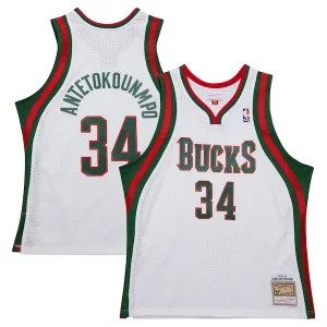 Giannis Antetokounmpo Milwaukee Bucks Classique 2013/14 Hardwood Classics Swingman Jersey White