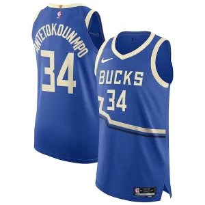 Giannis Antetokounmpo Milwaukee Bucks Nike Bold 2024/25 Authentic Player Jersey City Edition Royal