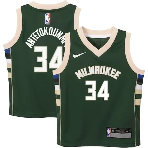 Giannis Antetokounmpo Milwaukee Bucks Nike Toddler Swingman Player Éclatant Jersey Icon Edition Green
