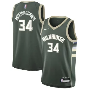 Giannis Antetokounmpo Sophistiqué Milwaukee Bucks Nike Youth Swingman Jersey Icon Edition Hunter Green