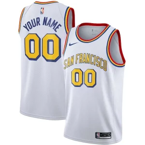 Golden State Warriors Nike Unisex 2019/20 Custom Swingman Jersey White Classic Edition Exceptionnel
