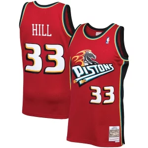 Grant Hill Detroit Pistons 1999/00 Hardwood Personalisable Classics Swingman Jersey Red