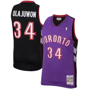 Hakeem Olajuwon Toronto Raptors 2001/02 Hardwood Classics Moderne Swingman Jersey Purple