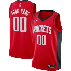 Houston Rockets Nike Exceptionnel Custom Swingman Jersey Icon Edition Red