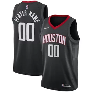Houston Gracieux Rockets Nike Swingman Custom Jersey Black Statement Edition