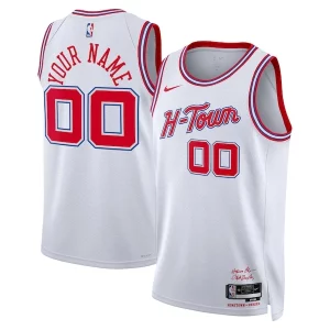 Houston Rockets Nike Unique Unisex 2023/24 Custom Swingman Jersey White City Edition