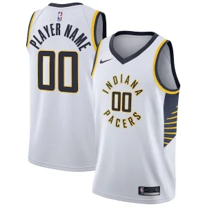 Indiana Pacers Nike 2020/21 Swingman Custom Jersey Association Distingué Edition White