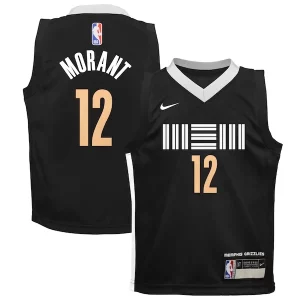 Ja Morant Memphis Grizzlies Nike Preschool Swingman Replica Jersey City Edition Sophistiqué Black