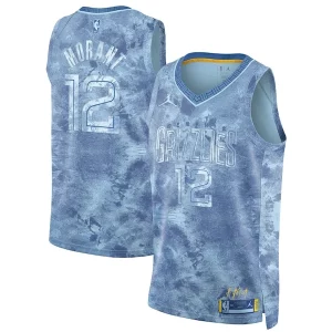 Ja Morant Stylish Memphis Grizzlies Nike Unisex Select Series Swingman Jersey Light Blue