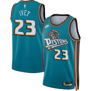 Jaden Ivey Detroit Personalisable Pistons Nike Swingman Jersey Classic Edition Teal