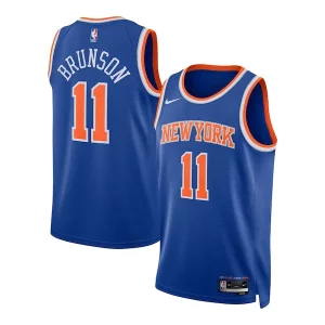 Jalen Brunson New York Knicks Nike Unisex Swingman Jersey Icon Edition Blue Premium