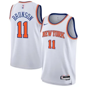 Jalen Brunson New Exclusif York Knicks Nike Youth Association Swingman Jersey White