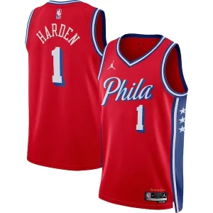 James Harden Philadelphia 76ers Jordan Brand Unisex Swingman Jersey Élégant Statement Edition Red