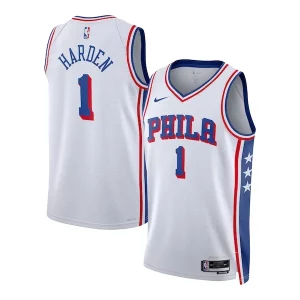 James Harden Premium Philadelphia 76ers Nike Unisex Swingman Jersey Association Edition White