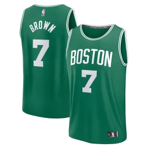 Jaylen Brown Boston Celtics Fast Break Replica Notable Player Jersey Icon Edition Kelly Green