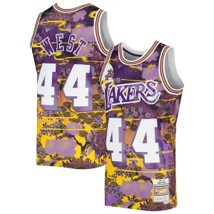 Jerry West Los Angeles Lakers 1971/72 Hardwood Classics Incontournable Lunar New Year Swingman Jersey Purple