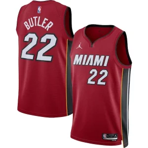 Jimmy Butler Miami Heat Jordan Brand Vibrant Unisex Swingman Jersey Statement Edition Red