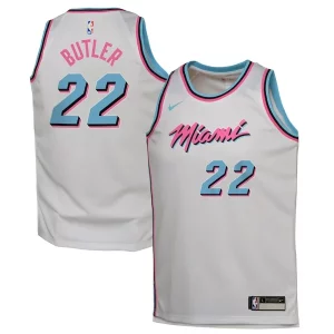 Jimmy Butler Miami Heat Nike Youth 2024/25 Swingman Player Jersey City Edition White Splendide