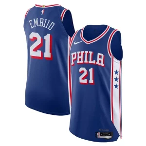 Joel Embiid Philadelphia 76ers Commémoratif Nike Authentic Jersey Association Edition Royal