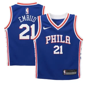 Joel Embiid Philadelphia 76ers Nike Preschool Swingman Player Jersey Icon Haut de gamme Edition Royal