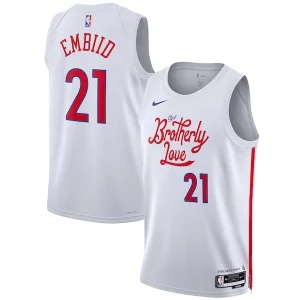 Joel Embiid Philadelphia 76ers Charming Nike Unisex 2022/23 Swingman Jersey City Edition White