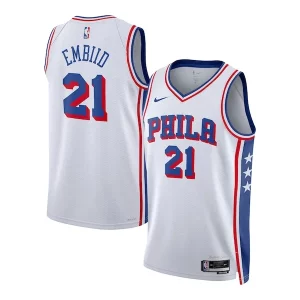 Joel Embiid Philadelphia 76ers Nike Youth Swingman Sophistiqué Jersey Association Edition White