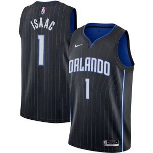 Jonathan Isaac Orlando Magic Splendide Nike Swingman Jersey Black Icon Edition