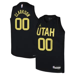 Jordan Clarkson Utah Jazz Jordan Brand Youth Swingman Jersey Statement Exclusif Edition Black