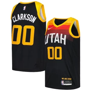 Jordan Clarkson Confortable Utah Jazz Nike Swingman Player Jersey City Edition Black