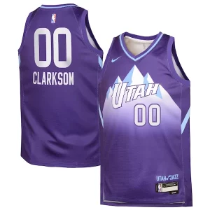 Jordan Clarkson Utah Stylish Jazz Nike Youth 2024/25 Swingman Player Jersey City Edition Purple