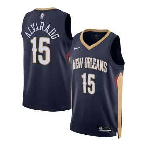 Jose Alvarado New Orleans Pelicans Nike Exquisite Unisex Swingman Jersey Icon Edition Navy