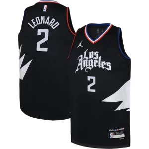 Kawhi Leonard LA Clippers Jordan Brand Youth Premium Swingman Jersey Statement Edition Black